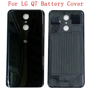 Baterijos Dangtelis Galinio Skydo Galinių Durų Būsto Atveju, LG Q7 Baterijos Dangtelis su Logotipu, atsarginės Dalys