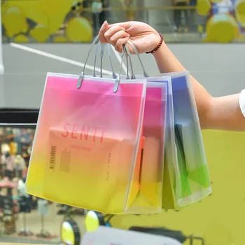 Skaidraus Matinio Plastiko Pirkinių Krepšys Mados PVC Hanbag Bakalėjos Shopper Bag Didelės Talpos Vasaros Vandeniui Pirkinių Krepšys