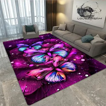 3D drugelis gėlių kilimas vaikams žaisti kilimų gyvenimo kambario, miegamasis, neslidžia kilimų fotografijos rekvizitai gimtadienio dovana kilimas