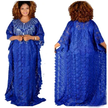 Afrikos Nėrinių Suknelės Moterims Nigerijos Vetement Femme 2022 Dashiki China Siuvinėjimo Boubou Skraiste Abaja Dubajus Kaftan Maxi Suknelė 1