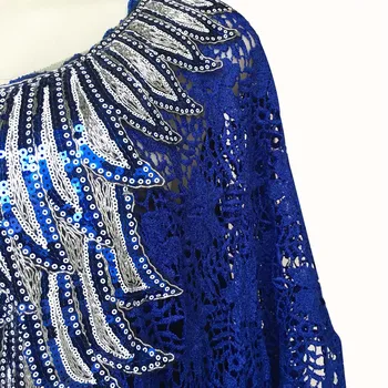 Afrikos Nėrinių Suknelės Moterims Nigerijos Vetement Femme 2022 Dashiki China Siuvinėjimo Boubou Skraiste Abaja Dubajus Kaftan Maxi Suknelė 5