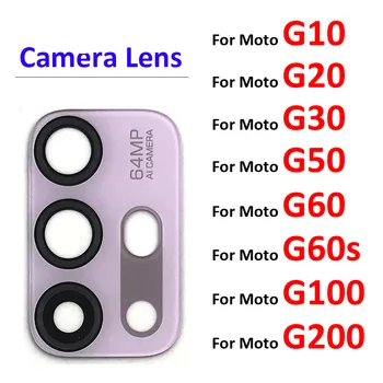 Vaizdo kameros Stiklo Objektyvas Atgal Galinio vaizdo Kamera, Stiklinis Lęšis su Klijais Motorola Moto G10 G20 G30 G50 G60 G60s G100 G200 Remontas, Dalys