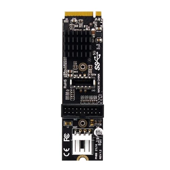 M. 2 PCI-E, USB 3.1 Adapterio plokštę 